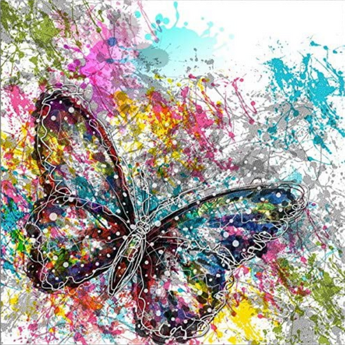 Abstract Butterfly 5D DIY Paint By Diamond Kit