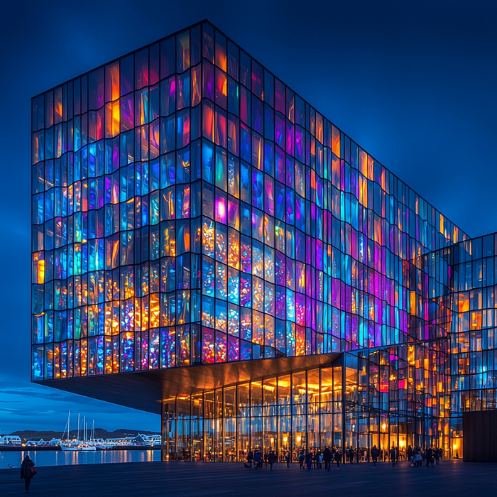 Reykjavik Harpa Concert Hall Diamonded Painting Kits