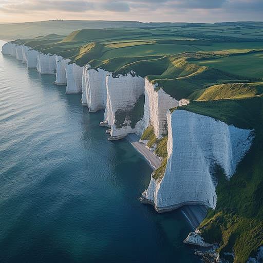 Seven Sisters Cliffs - England Diamonded Painting Kits