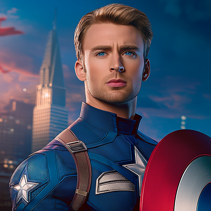 Chris Evans: The Star-Spangled Sentinel's Odyssey DIY Paint By Diamonds