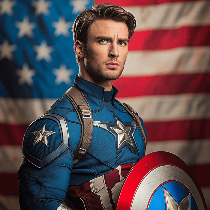 Chris Evans: Captain America's Courageous Journey Paint By Diamonds Kits