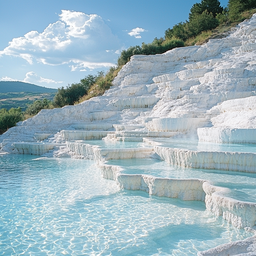 Pamukkale Travertines - Denizli Paint By Color