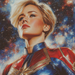 Brie Larson: Empowering The Cosmos As Captain Marvel Painting By Diamonds Kit