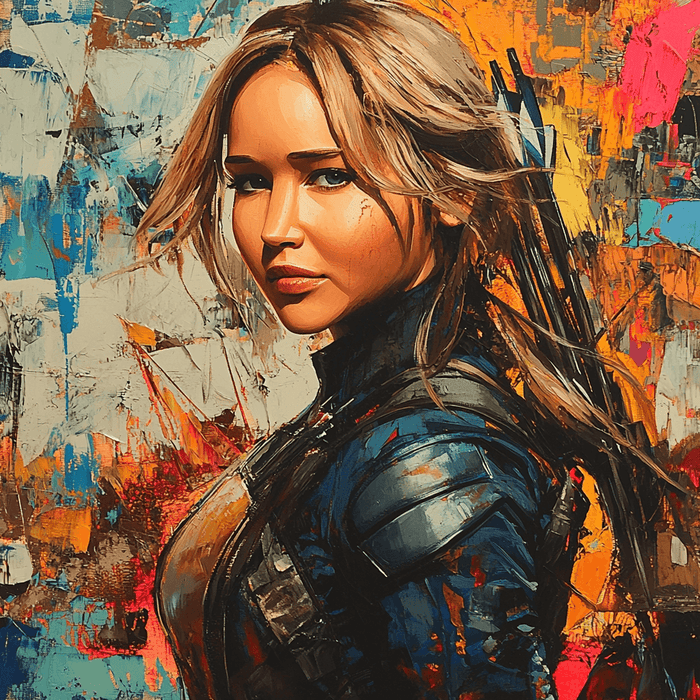 Jennifer Lawrence: The Resilient Spirit Of Katniss Everdeen Diamond Painting