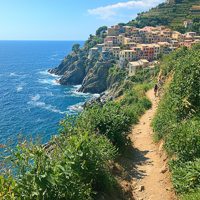 Cinque Terre Hiking Trails Diamonded Painting Kits