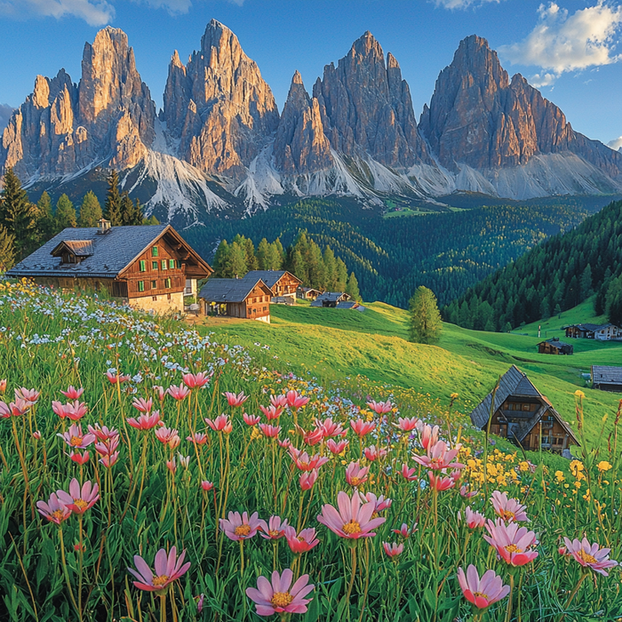 The Dolomites Paint By Color