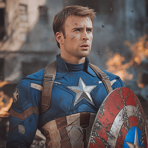 Chris Evans: The Shield And Spirit Of Captain America Paint By Diamonds Kits