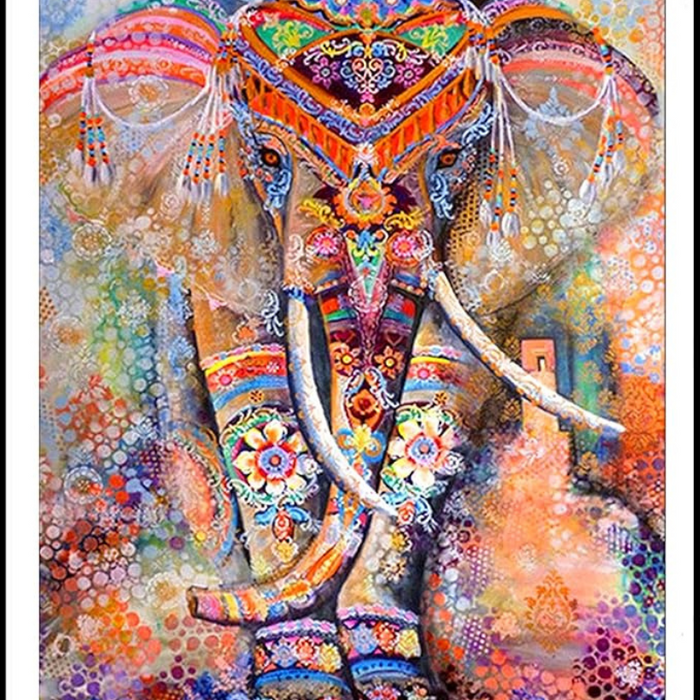 Elephant Print Home Wall Decor