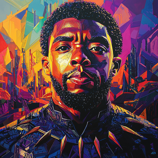 Chadwick Boseman: A Hero's Legacy In Wakanda And Beyond Painting By Diamonds Kit