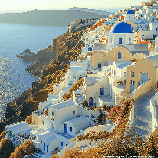 Santorini - Cyclades Diamonded Painting Kits