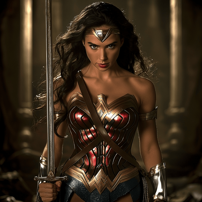 Gal Gadot: A Wonder Among Warriors Painting By Diamonds Kit