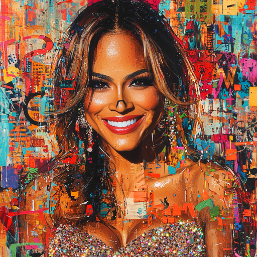 Jennifer Lopez: Resonating Rhythms Of Multitalented Stardom Painting By Diamonds Kit