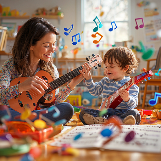 Timeless Tunes: A Mother-Child Music Day Paint By Diamond