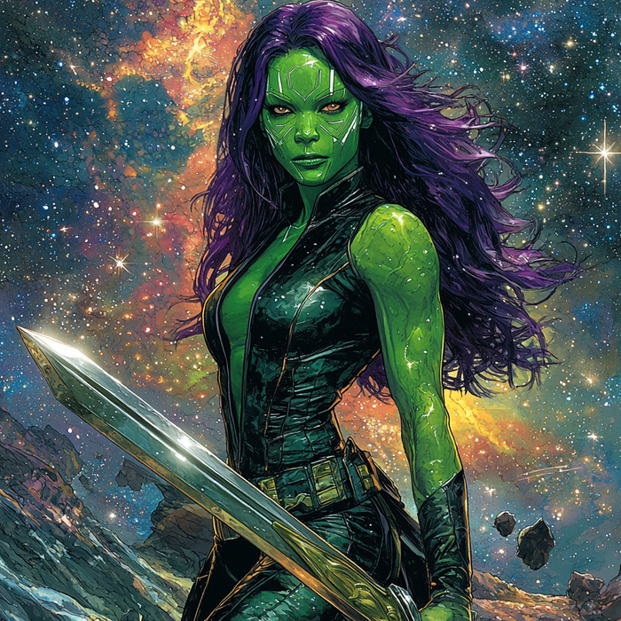 Zoe Saldana: Galaxies Apart As Gamora Paint By Diamonds Kits