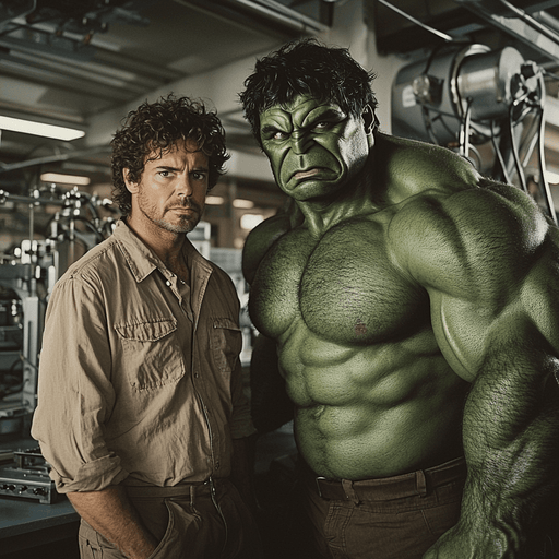 Mark Ruffalo: The Gentle Giant And The Hulking Behemoth Painting By Diamonds Kit