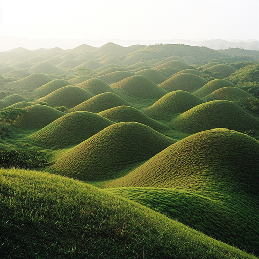 Chocolate Hills - Philippines Painting Diamond Kit