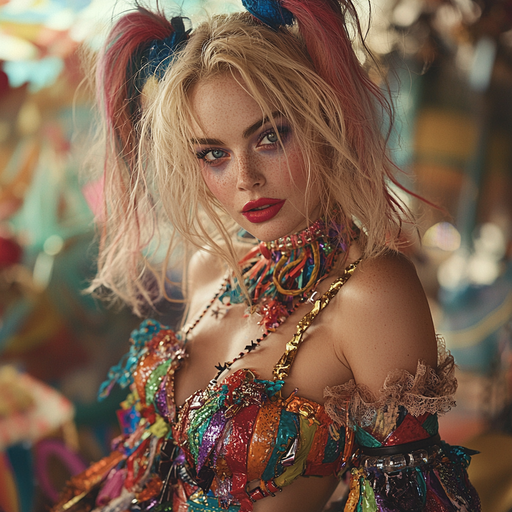 Margot Robbie: The Glamorous Rebel Of Harley Quinn Painting By Diamonds Kit