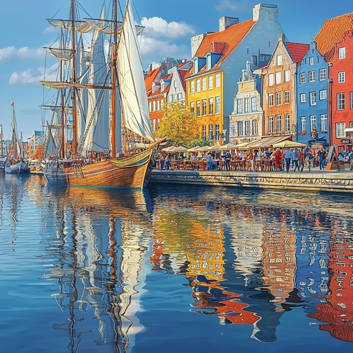 Nyhavn Harbor - Copenhagen Paint By Color