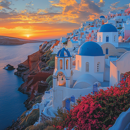 Oia Village Paint By Color