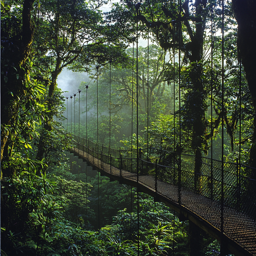 Costa Rica Cloud Forest - Monteverde Paint By Color