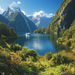 Fiordland National Park - Te Anau Painting Diamond Kit