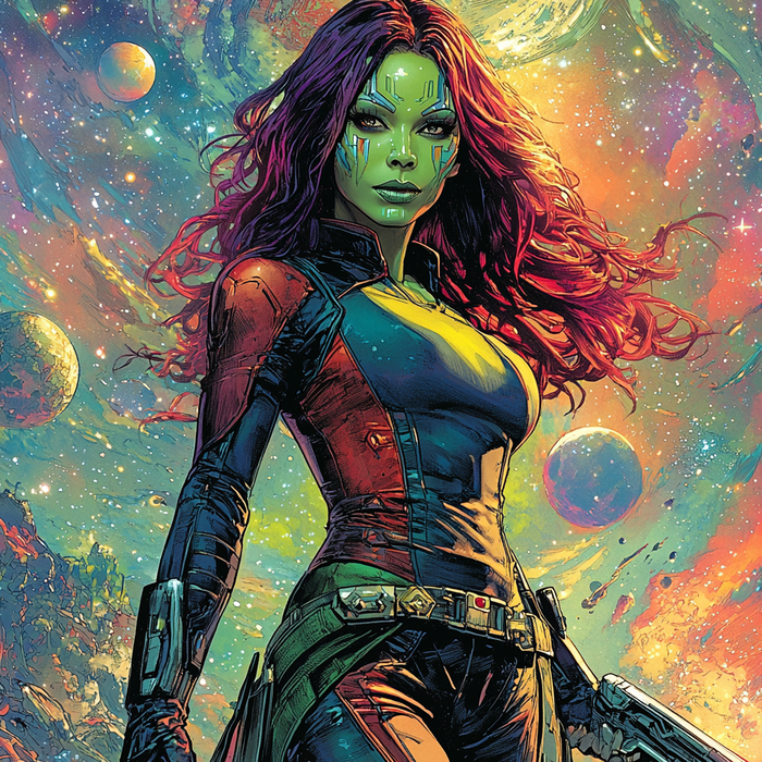 Zoe Saldana: The Guardian Of The Galaxy Painting By Diamonds Kit