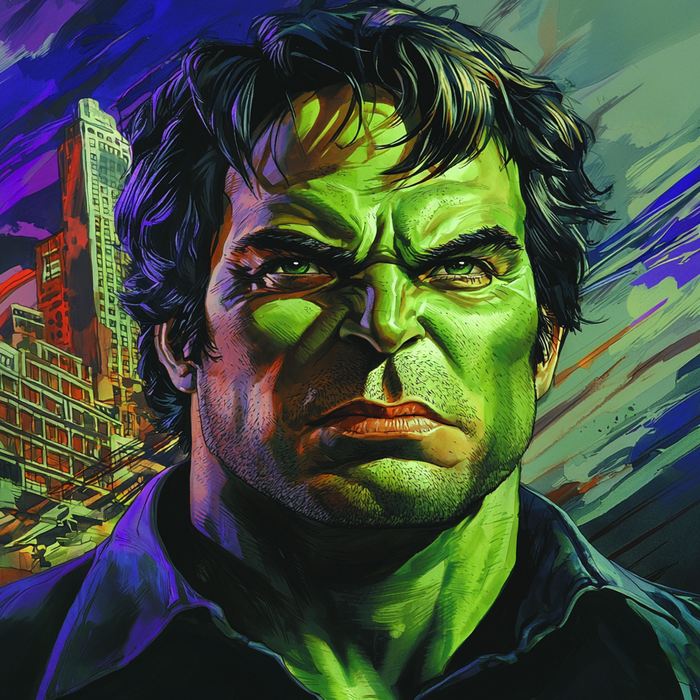 Mark Ruffalo: Hulk's Green Glory DIY Paint By Diamonds