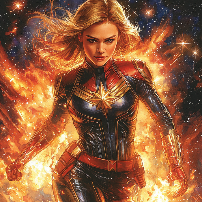 Brie Larson: Unleashing The Power Of Captain Marvel Paint By Color