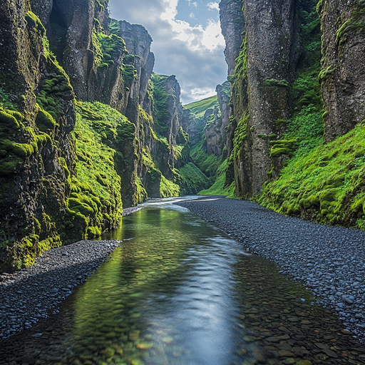 Fjadrargljufur Canyon - South Iceland Paint By Color