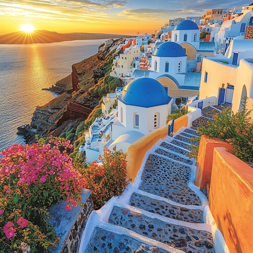 Santorini - Thira Paint By Diamonds