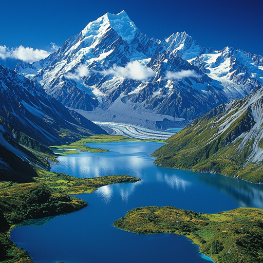 Aoraki / Mount Cook National Park - New Zealand Painting Diamond Kit