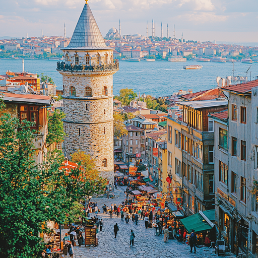 Galata Tower Paint By Diamonds Kits