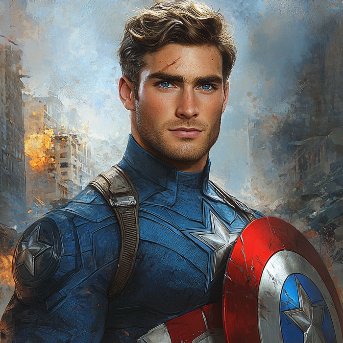 Chris Evans: The Shield Of Captain America Painting Diamond Kit