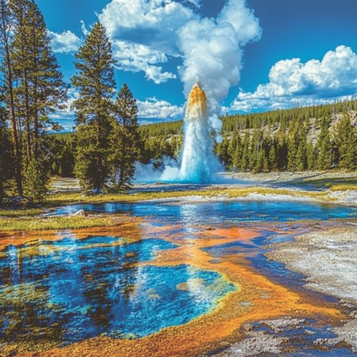 Yellowstone National Park Paint By Color