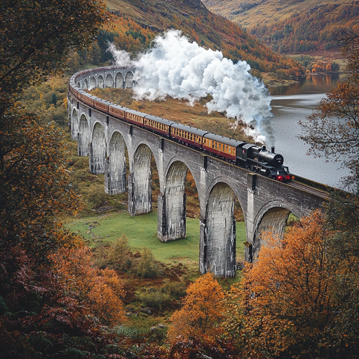 Glenfinnan Viaduct - Scotland Paint By Diamonds Kits