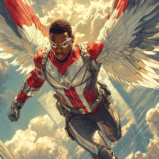 Anthony Mackie: The Falcon Takes Flight In Marvel’s Sky Painting By Diamonds Kit