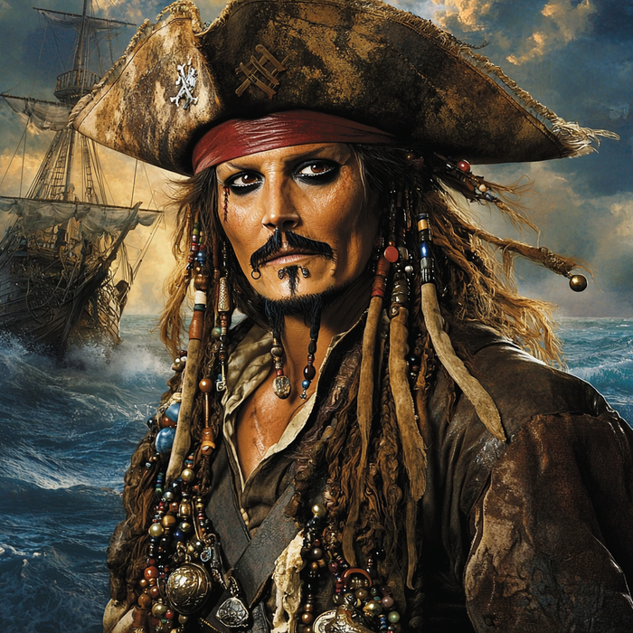 Johnny Depp: The Pirate's Charisma DIY Paint By Diamonds