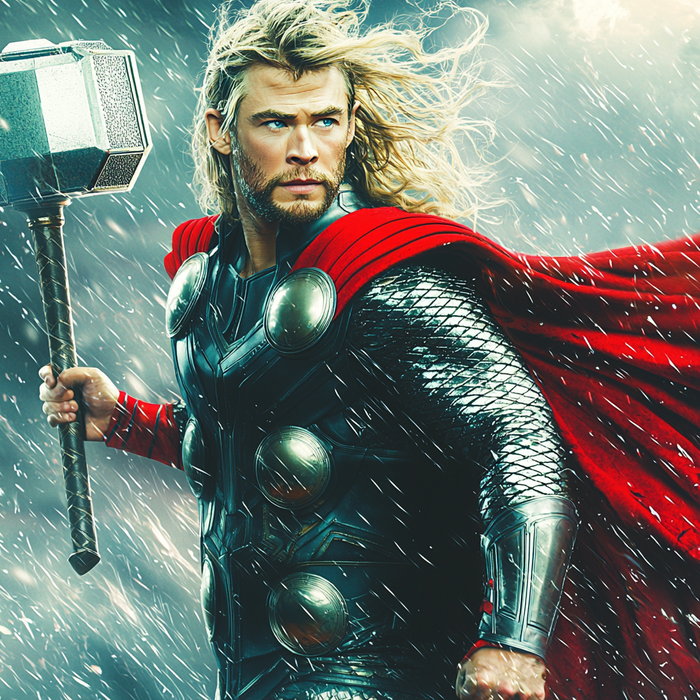 Chris Hemsworth: The Thunderous Legacy Of Thor Paint By Diamond