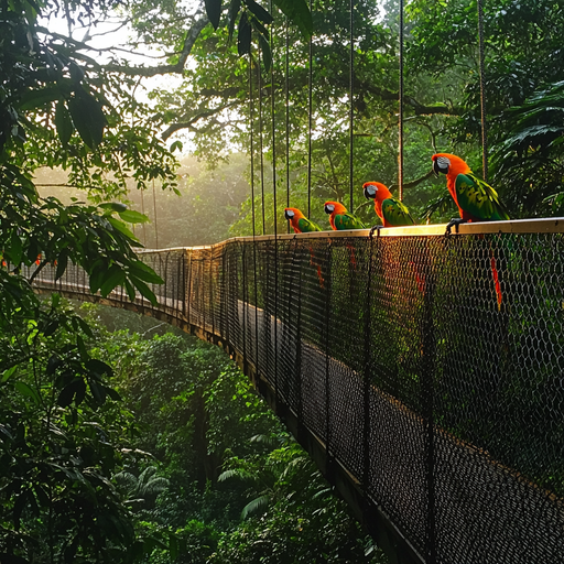 Amazon Rainforest Canopy Walkway - Iquitos Diamond Painting