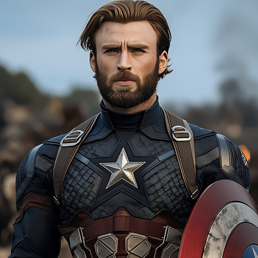 Chris Evans: The Star-Spangled Man Of Justice Paint By Color