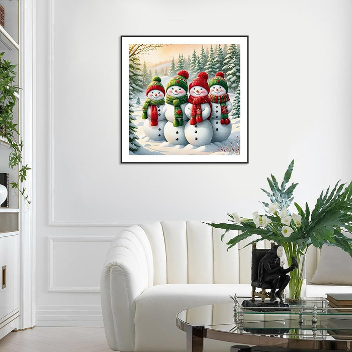 5D Christmas Snowman Diamond Painting Kit