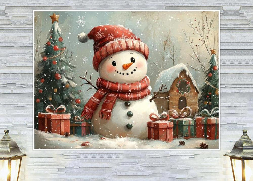 5D Snowman Diamond Painting Kit For DIY Christmas Decoration