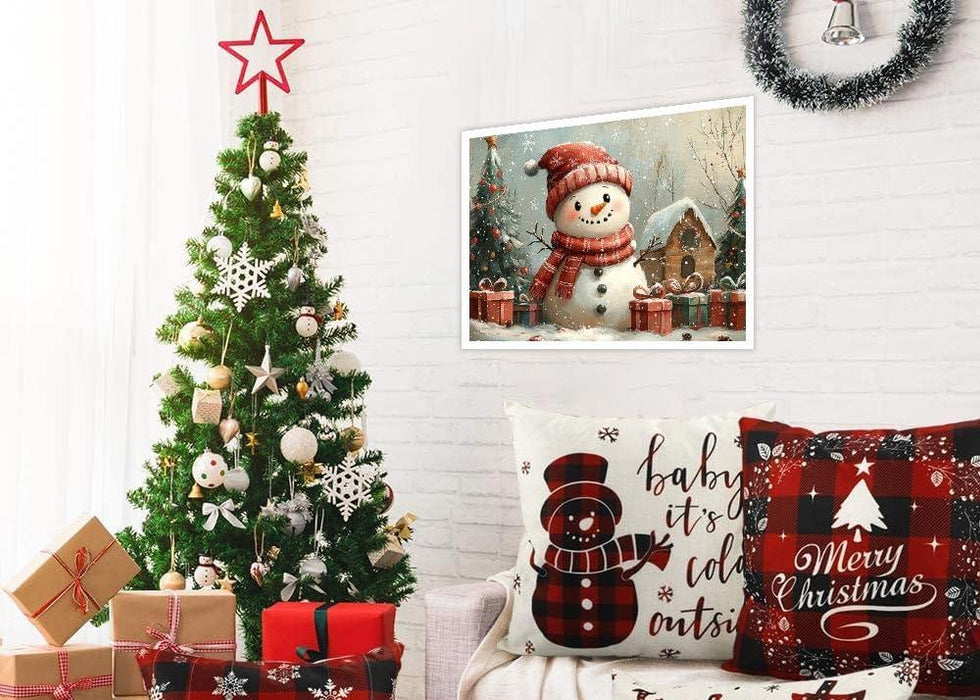 5D Snowman Diamond Painting Kit For DIY Christmas Decoration