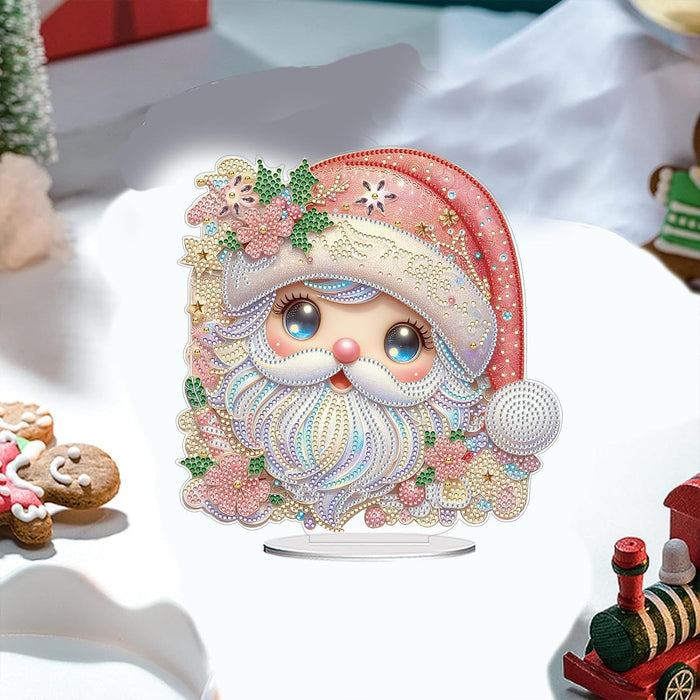 5D Tabletop Santa Design Paint By Diamond Kit