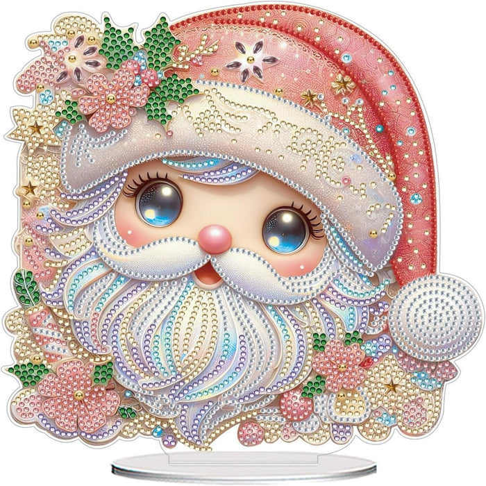 5D Tabletop Santa Design Paint By Diamond Kit