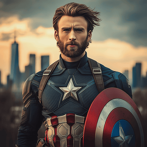 Chris Evans: The Captain's Call To Adventure Paint By Diamond
