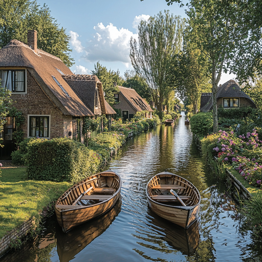 Giethoorn Canals - Overijssel Paint By Diamonds