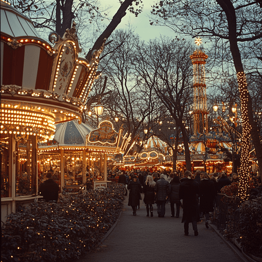 Copenhagen's Tivoli Gardens - Denmark Paint By Color