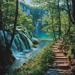 Plitvice Lakes National Park - Croatia Paint By Diamond