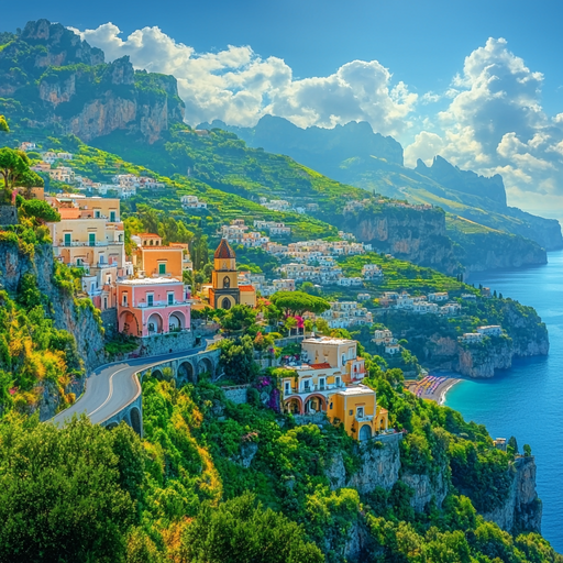 The Amalfi Coast Paint By Color